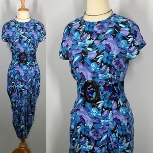 FABULOUS JONI BLAIR Vintage Draped 80’s Dress